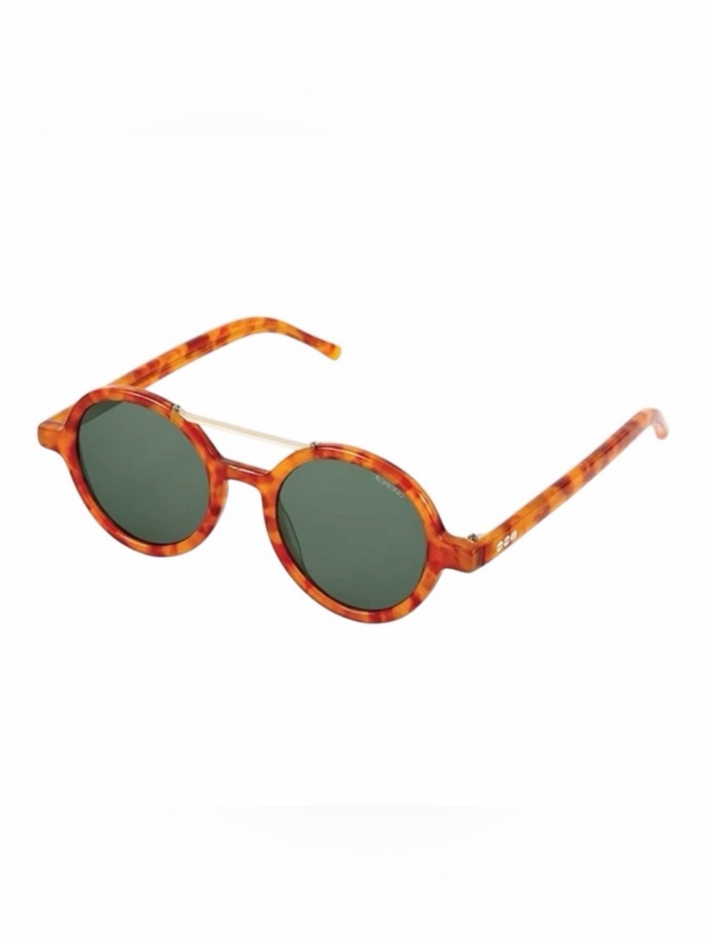 KOMONO Vivien Caramel Demi Sunglasses (NEW) tortoise round